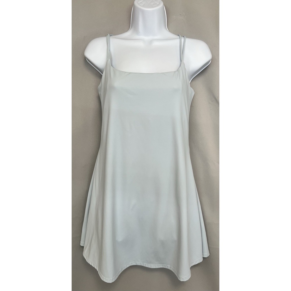 AS Revival Active Style Dress W/ Shorts & Bra Insert Sz Medium Light Blue Tennis